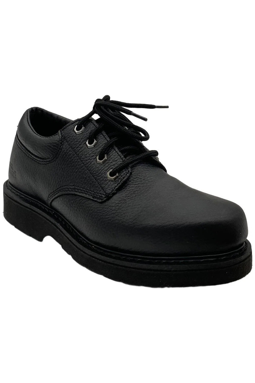 Work America Men's Responder II Leather Service Oxfords Black - Wide